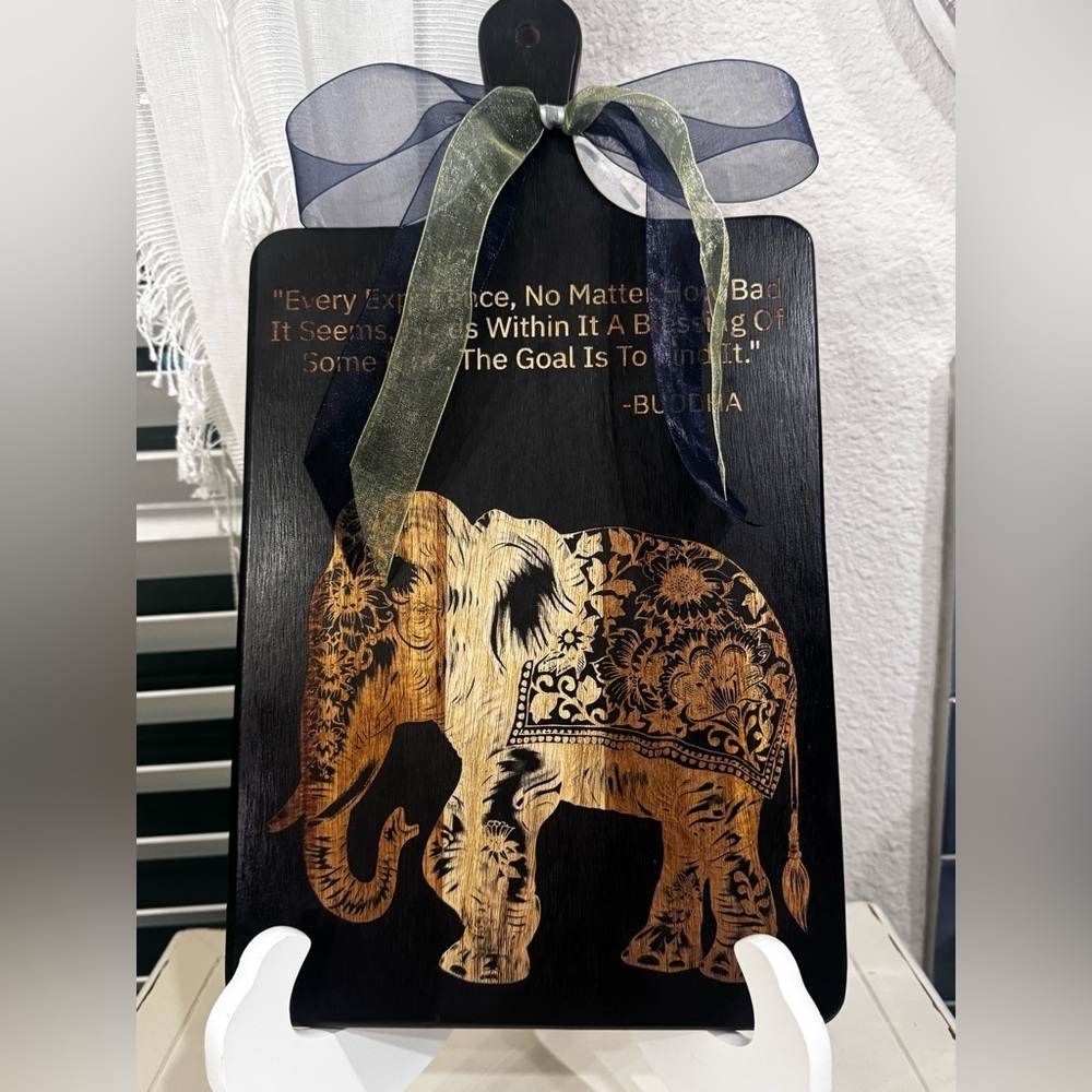 Charcuterie/Cutting Board Handcrafted/customized by seller ELEPHANT/BUDDAH